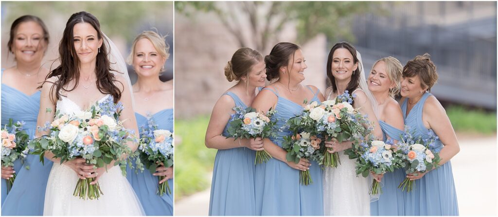Sioux Falls Summer Downtown Wedding - Bridal Party