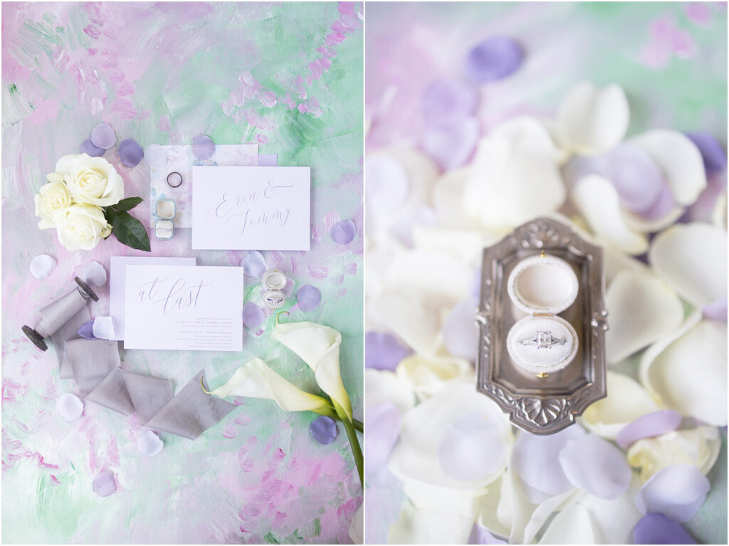 Sage and Lavender wedding - wedding details
