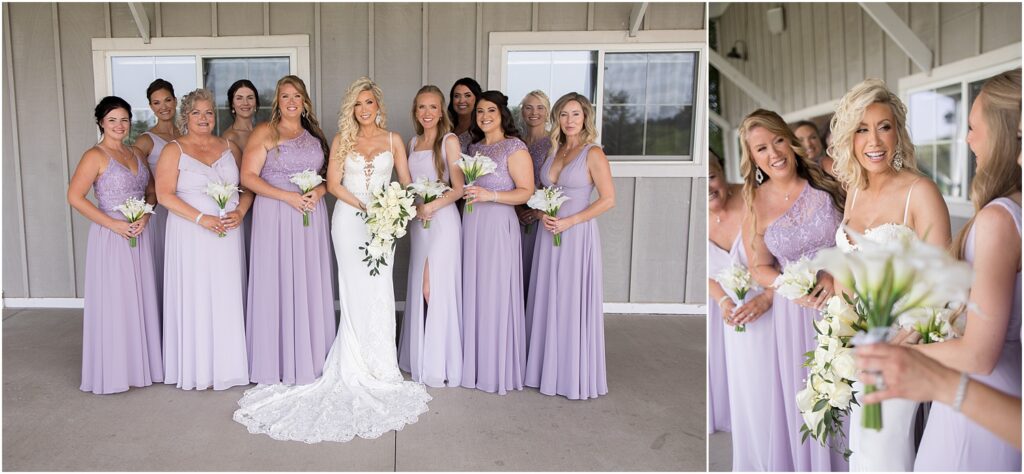 Sage and lavender summer wedding - Bridal party