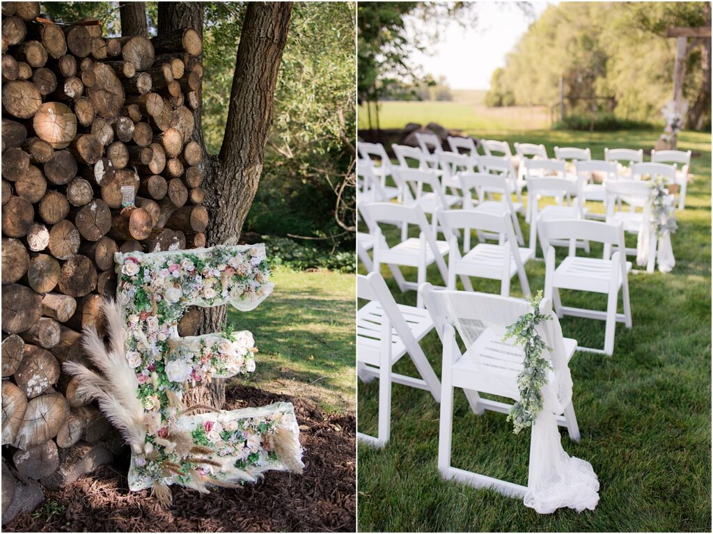 South Dakota Outdoor Wedding - Ceremony details