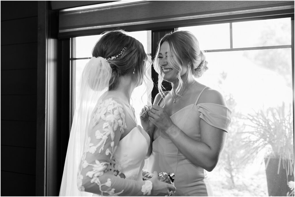 South Dakota Outdoor Wedding - Bride with her mom