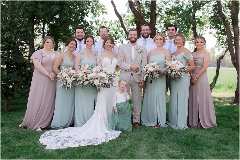 South Dakota Outdoor Wedding - Bridal Party photos