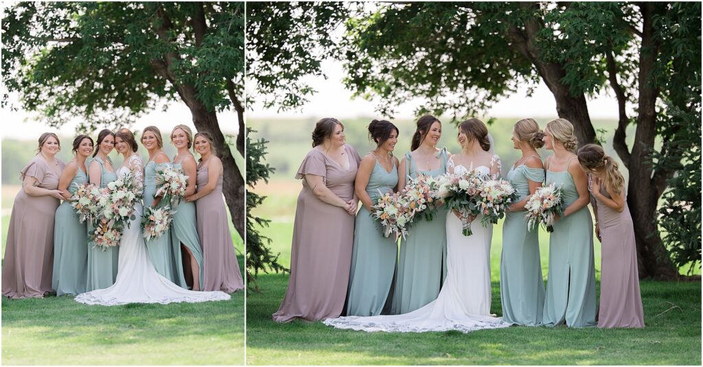 South Dakota Outdoor Wedding - Bridesmaids photos