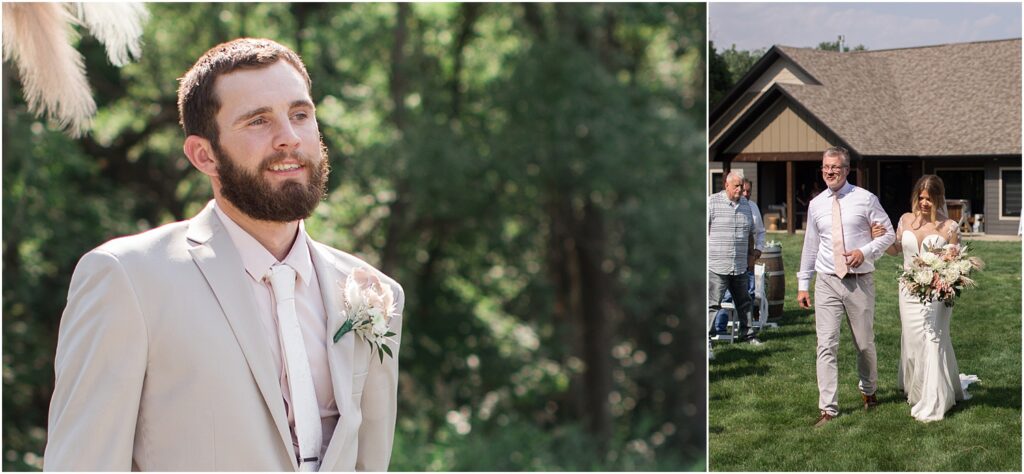 South Dakota Outdoor Wedding - outdoor ceremony romantic photos