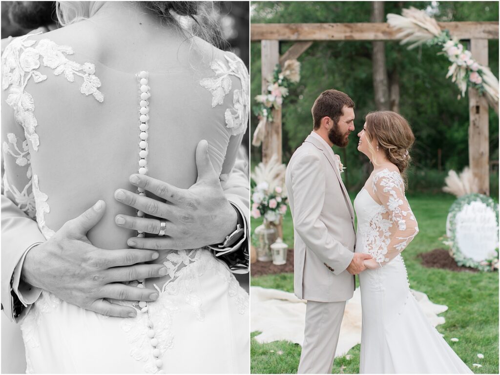 South Dakota Outdoor Wedding - bride and groom portraits