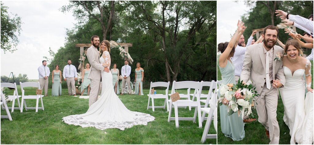 South Dakota Outdoor Wedding - bridal party fun photos