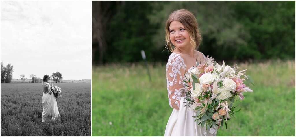 South Dakota Outdoor Wedding - bride's photos