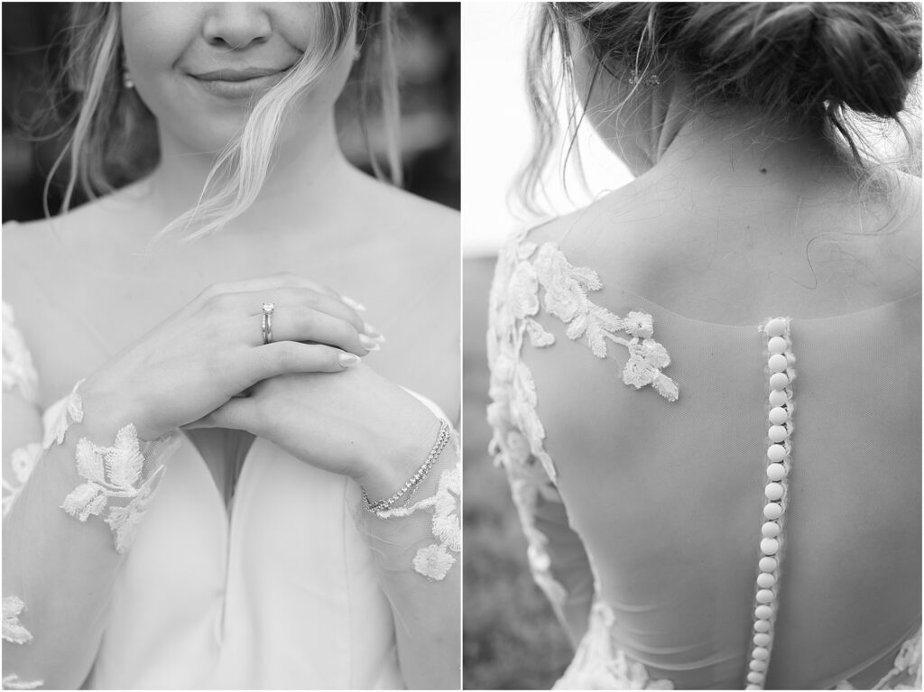 South Dakota Outdoor Wedding - wedding dress lace