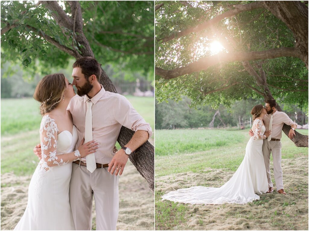 South Dakota Outdoor Wedding - sunset pictures