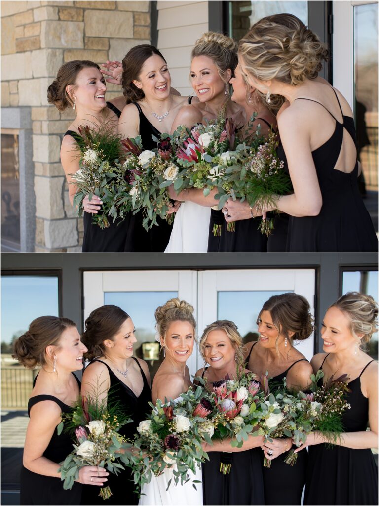 Sioux Falls Country Club Spring wedding - Bridal party photos