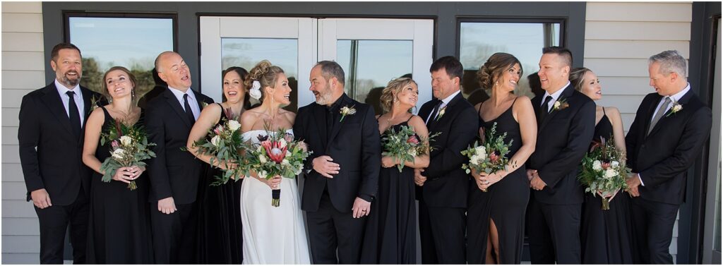 Sioux Falls Country Club Spring wedding - Bridal party photos