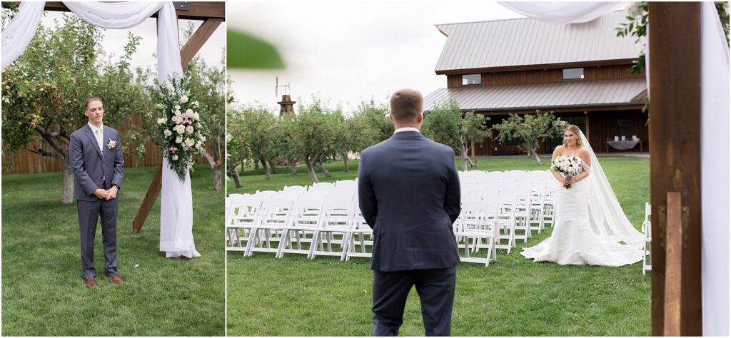 Sioux Falls barn wedding - pink and champage - Summer wedding