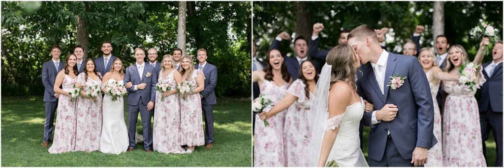 Sioux Falls barn wedding - pink and champage - Summer wedding