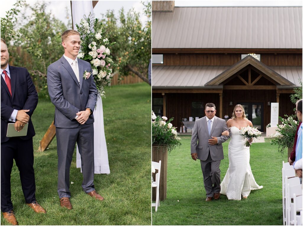 Sioux Falls barn wedding - pink and champage - Summer wedding