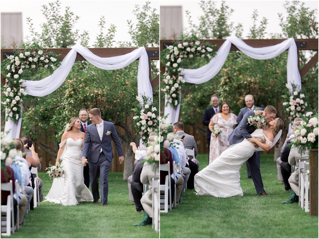 Sioux Falls barn wedding - pink and champage - Summer wedding