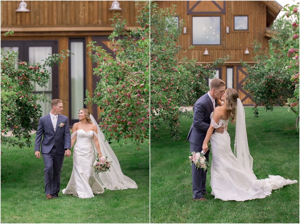 Sioux Falls barn wedding - pink and champage - Summer wedding