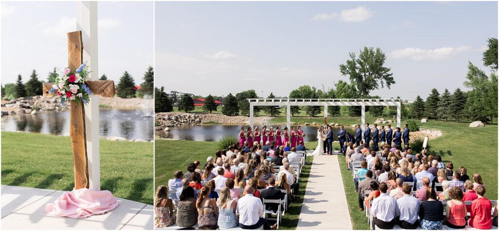 Summer outdoor wedding - Sioux Falls, South Dakota - The Atrium