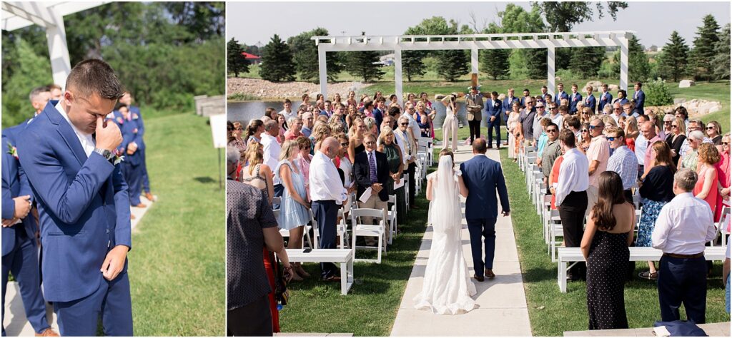 Summer outdoor wedding - Sioux Falls, South Dakota - The Atrium