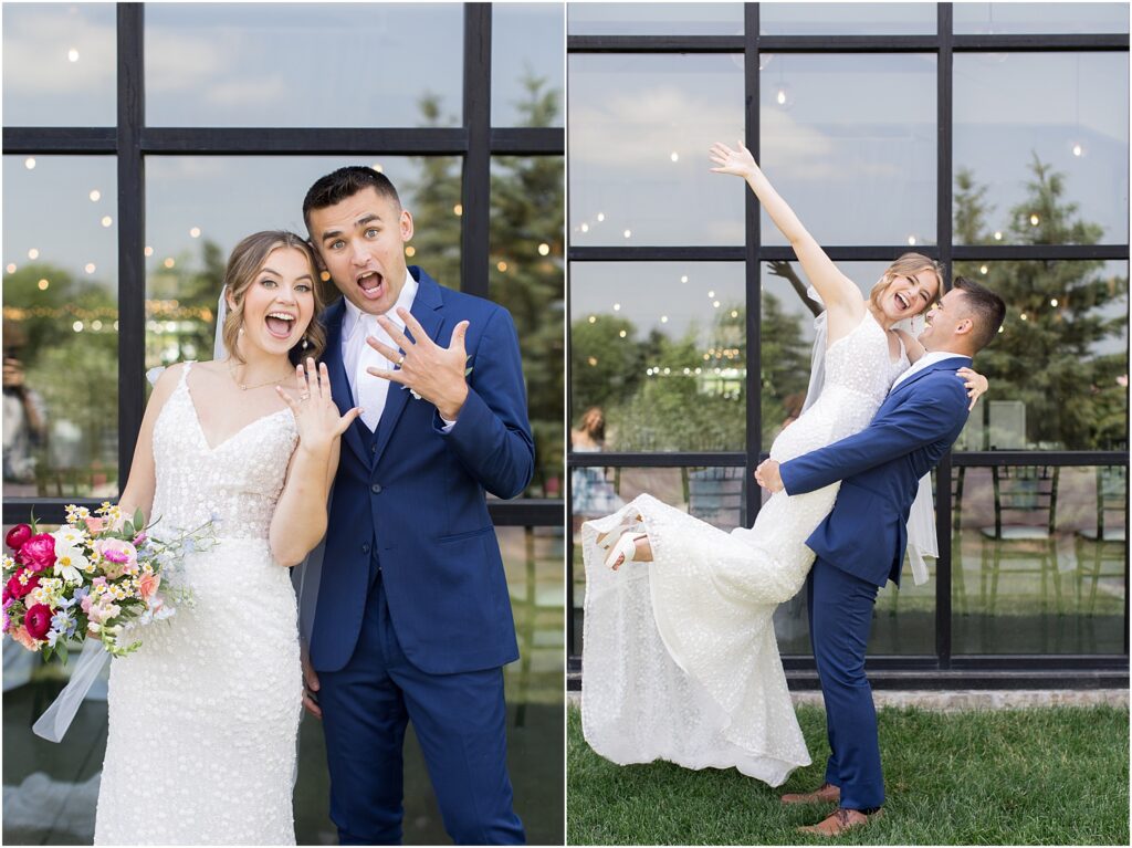 Summer outdoor wedding - Sioux Falls, South Dakota - The Atrium