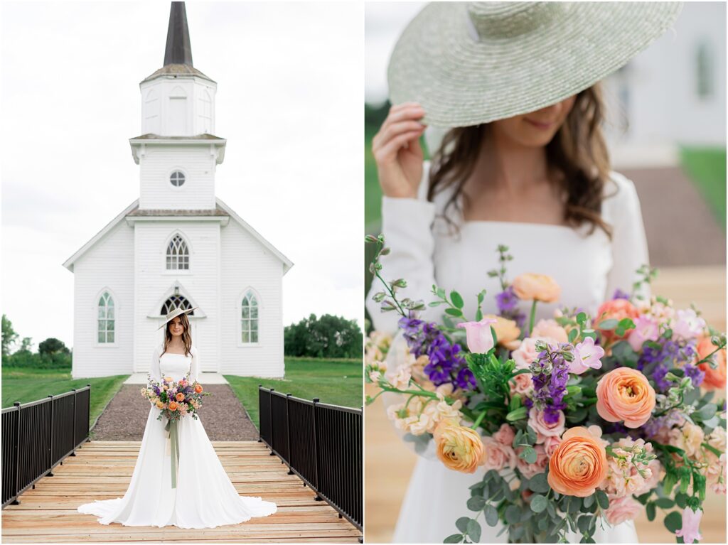 Bridal session at Meadow Barn