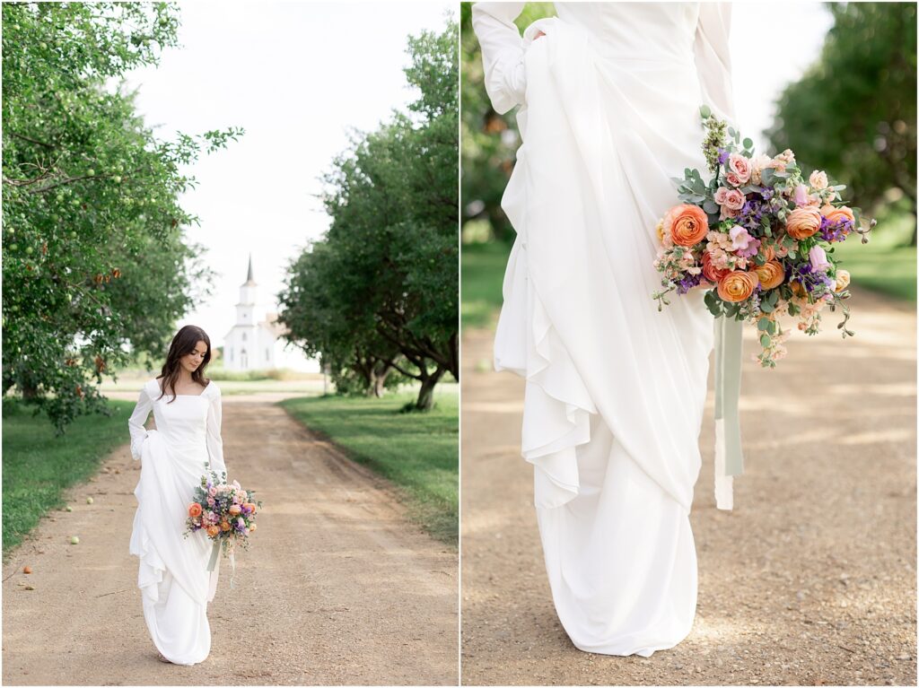 Bridal session at Meadow Barn