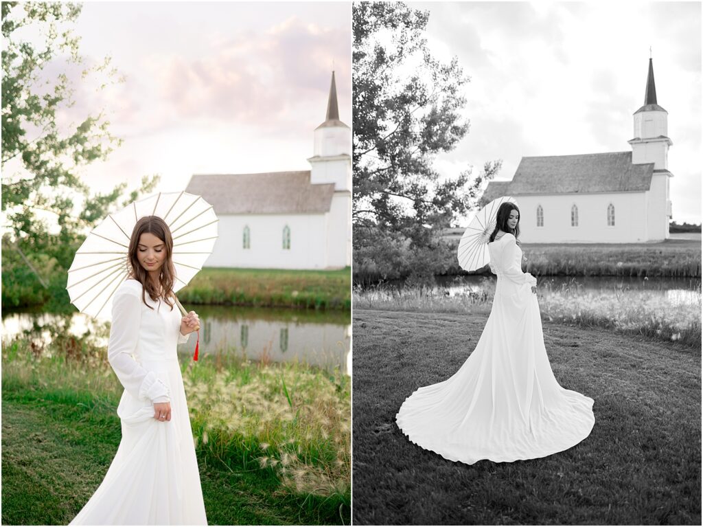 Bridal session at Meadow Barn